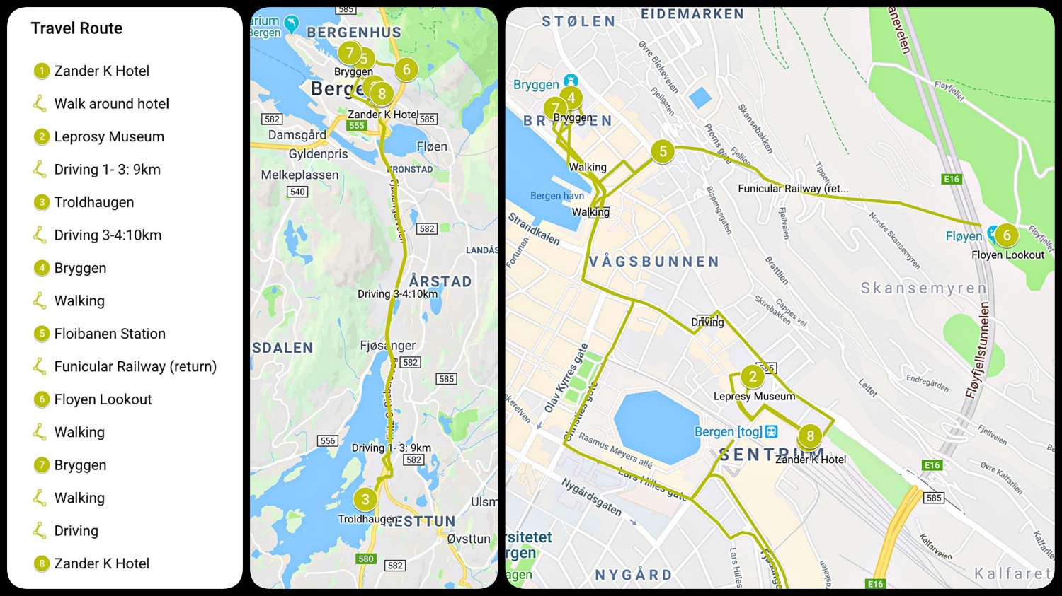 23 June - Bergen map
